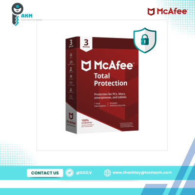 McAfee Total Protection 3 Devices 1 Year