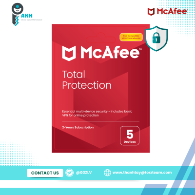 McAfee Total Protection 5 Devices 2 Years